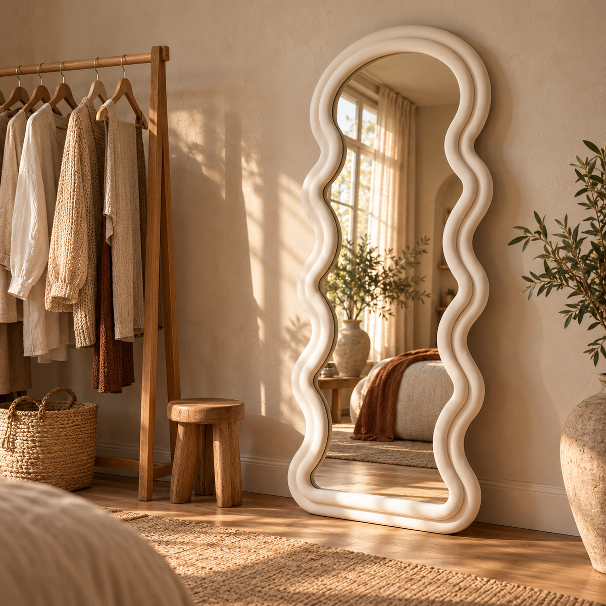 Wavy Full Length Floor Mirror 63 Inch – view 5
