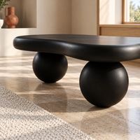 Cloud Coffee Table 40" with Ball Legs Low Modern Coffee Table for Living Room – view 5