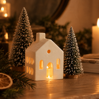 Lighted Ceramic Christmas Village Set – view 4