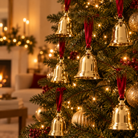 Gold Bell Christmas Tree Ornaments – view 2