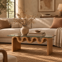 Wavy Glass Coffee Table 40" – view 2