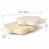 Flower Shaped Coffee Table 47" – view 2