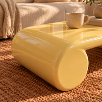 Rolled Waterfall Floor Coffee Table 27.5" – view 6