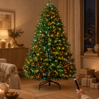 6.5 ft Pre-Lit Full Artificial Christmas Tree – view 3