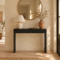 Black Arched Console Table 47"