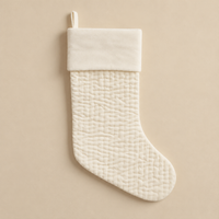 Quilted Velvet Christmas Stocking 24" – view 3