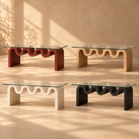 Wavy Glass Coffee Table 40" – view 6
