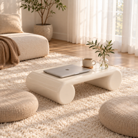 Rolled Waterfall Floor Coffee Table 27.5" – view 2