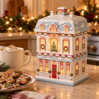 Christmas Village Cookie Jar