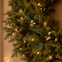 28" Pre-Lit Cordless Christmas Wreath – view 4