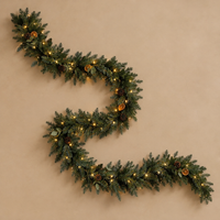 9 ft Pre-Lit Christmas Garland – view 2