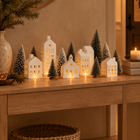 Lighted Ceramic Christmas Village Set – view 5