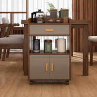 Movable 4-Tier Sideboard