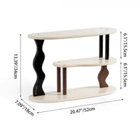 Desktop Shelf Organizer for Office, 3 Tier Wood Bookshelf for Desk – view 5