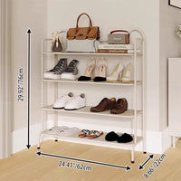 Shoe Rack for Entryway, Cat Ear Shaped Freestanding Shoe Organizer, 4 Tier – view 9