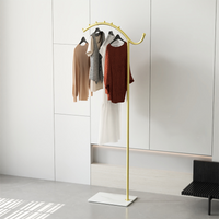 Hall Tree with Bench for Entryway, Iron Coat Rack with Shoe Storage – view 6