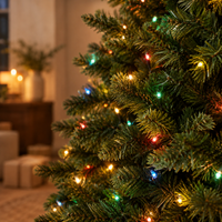 6.5 ft Pre-Lit Full Artificial Christmas Tree – view 2