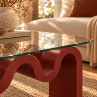 Wavy Glass Coffee Table 40" – view 5