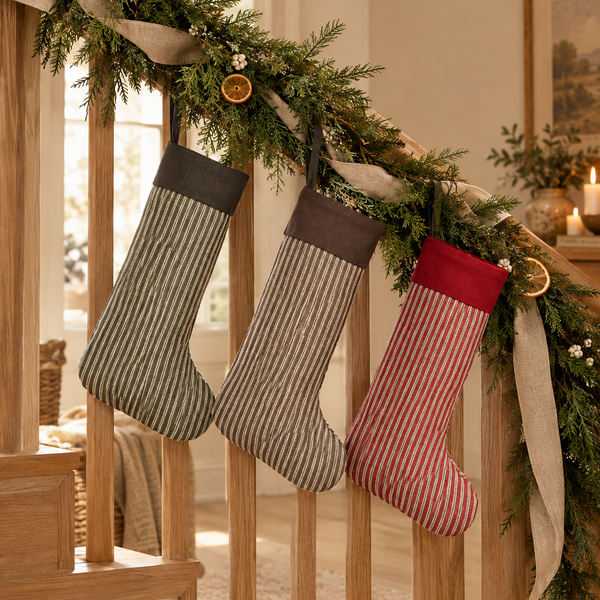 Striped Christmas Stocking