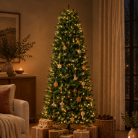 6.5 ft Pre-Lit Slim Artificial Christmas Tree – view 7