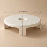 Round Retro Coffee Table 39.4" – view 9
