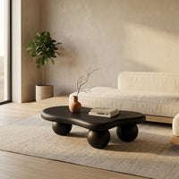 Cloud Coffee Table 40" with Ball Legs Low Modern Coffee Table for Living Room – view 4