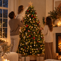 6.5 ft Pre-Lit Full Artificial Christmas Tree – view 4
