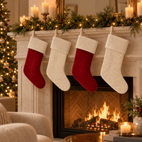 Quilted Velvet Christmas Stocking 24" – view 4